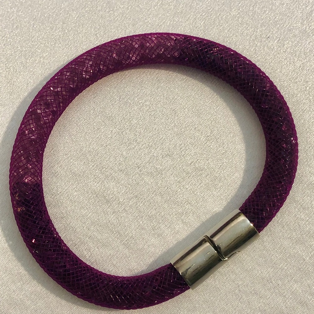 Swarovski Stardust Single Wrap Bracelet in Purple